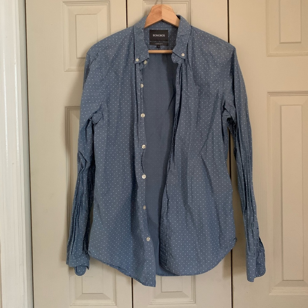 Bonobos Tailored Slim Fit Men’s Button Up Sz M